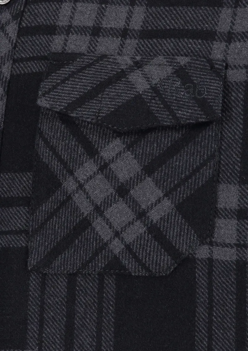 Rab Men's Perimeter Wool Blend Shirt - Ebony-4